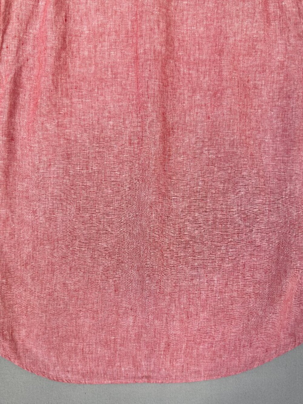 J.Crew Shirt Mens Large Red Slim Fit Baird McNutt Irish Linen Long Sleeve - Picture 10 of 13